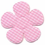 Applicatie ruitjes bloem roze groot 45 mm (ca. 25 stuks) Applicatie ruitjes bloem roze groot 45 mm (ca. 25 stuks)