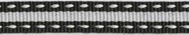 Zwart-wit stippel/streep grosgrain/ribsband 10 mm (ca. 25 m) Zwart-wit stippel/streep grosgrain/ribsband 10 mm (ca. 25 m)