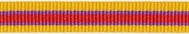 Geel-paars-rood streep grosgrain/ribsband 10 mm (ca. 25 m) Geel-paars-rood streep grosgrain/ribsband 10 mm (ca. 25 m)