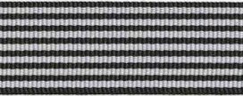 Zwart-wit streepband 27 mm (ca. 45 m) Zwart-wit streepband 27 mm (ca. 45 m)