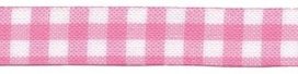 Roze-wit geruit band 13 mm (ca. 32 m) Roze-wit geruit band 13 mm (ca. 32 m)