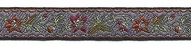 Zwart-grijs-bordeaux-zilver bloemband 12 mm (ca. 22 m) Zwart-grijs-bordeaux-zilver bloemband 12 mm (ca. 22 m)