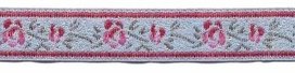 Oud roze-licht blauw-roze-groen-zilver bloemband 12 mm (ca. 22 m) Oud roze-licht blauw-roze-groen-zilver bloemband 12 mm (ca. 22 m)