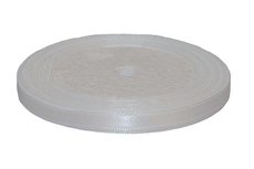 Wit enkelzijdig satijnband 7 mm (ca. 22 m) Wit enkelzijdig satijnband 7 mm (ca. 22 m)