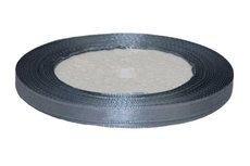 Grijs enkelzijdig satijnband 7 mm (ca. 22 m) Grijs enkelzijdig satijnband 7 mm (ca. 22 m)
