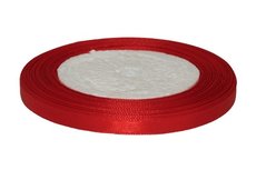 Rood enkelzijdig satijnband 7 mm (ca. 22 m) Rood enkelzijdig satijnband 7 mm (ca. 22 m)