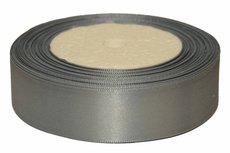 Grijs enkelzijdig satijnband 25 mm (ca. 22 m) Grijs enkelzijdig satijnband 25 mm (ca. 22 m)