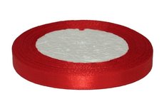 Rood enkelzijdig satijnband 10 mm (ca. 22 m) Rood enkelzijdig satijnband 10 mm (ca. 22 m)