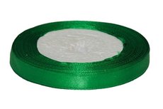 Donker groen enkelzijdig satijnband 10 mm (ca. 22 m) Donker groen enkelzijdig satijnband 10 mm (ca. 22 m)
