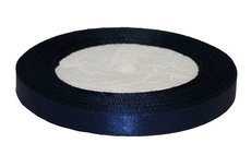 Donker blauw enkelzijdig satijnband 10 mm (ca. 22 m) Donker blauw enkelzijdig satijnband 10 mm (ca. 22 m)