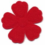 Applicatie bloem rood groot Applicatie bloem rood groot