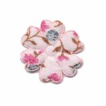 Applicatie bloem wit met afbeelding Applicatie bloem wit met afbeelding