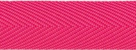 Fuchsia keperband 25 mm (ca. 45 m) Fuchsia keperband 25 mm (ca. 45 m)