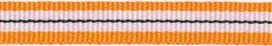 Oranje-wit-zwart streep grosgrain/ribsband 10 mm (ca. 25 m) Oranje-wit-zwart streep grosgrain/ribsband 10 mm (ca. 25 m)