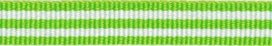Gifgroen-wit streep grosgrain/ribsband 10 mm (ca. 25 m) Gifgroen-wit streep grosgrain/ribsband 10 mm (ca. 25 m)