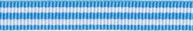 Blauw-wit streep grosgrain/ribsband 10 mm (ca. 25 m) Blauw-wit streep grosgrain/ribsband 10 mm (ca. 25 m)