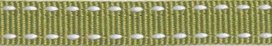 Legergroen-wit stippel grosgrain/ribsband 10 mm (ca. 25 m) Legergroen-wit stippel grosgrain/ribsband 10 mm (ca. 25 m)