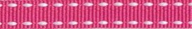 Fuchsia-wit stippel grosgrain/ribsband 10 mm (ca. 25 m) Fuchsia-wit stippel grosgrain/ribsband 10 mm (ca. 25 m)