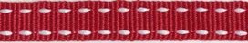 Bordeaux-wit stippel grosgrain/ribsband 10 mm (ca. 25 m) Bordeaux-wit stippel grosgrain/ribsband 10 mm (ca. 25 m)