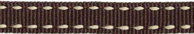 Bruin-creme stippel grosgrain/ribsband 10 mm (ca. 25 m) Bruin-creme stippel grosgrain/ribsband 10 mm (ca. 25 m)
