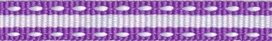 Paars-wit stippel/streep grosgrain/ribsband (ca. 25 m) Paars-wit stippel/streep grosgrain/ribsband (ca. 25 m)