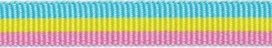 Licht blauw-geel-licht roze streep grosgrain/ribsband 10 mm (ca. 25 m) Licht blauw-geel-licht roze streep grosgrain/ribsband 10 mm (ca. 25 m)