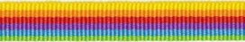 Geel-oranje-rood-paars-licht blauw-gifgroen streep grosgrain/ribsband 10 mm (ca. 25 m) Geel-oranje-rood-paars-licht blauw-gifgroen streep grosgrain/ribsband 10 mm (ca. 25 m)