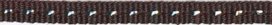 Bruin band met zilverdraad 7 mm (ca. 25 m) Bruin band met zilverdraad 7 mm (ca. 25 m)