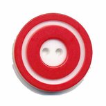 Knoop 'donut' groot rood 25 mm (ca. 25 stuks) Knoop 'donut' groot rood 25 mm (ca. 25 stuks)