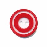 Knoop 'donut' middel rood 20 mm (ca. 25 stuks) Knoop 'donut' middel rood 20 mm (ca. 25 stuks)