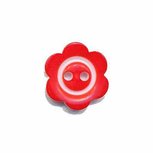 Bloemknoop met rand rood 15 mm (ca. 50 stuks) Bloemknoop met rand rood 15 mm (ca. 50 stuks)