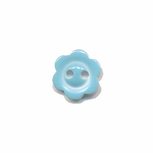 Bloemknoop met rand baby blauw 10 mm (ca. 100 stuks) Bloemknoop met rand baby blauw 10 mm (ca. 100 stuks)