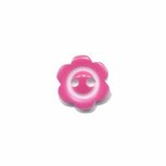 Bloemknoop met rand fuchsia 10 mm (ca. 100 stuks) Bloemknoop met rand fuchsia 10 mm (ca. 100 stuks)