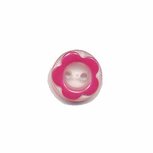 Bloemknoop met opstaande rand fuchsia 11 mm (ca. 100 stuks) Bloemknoop met opstaande rand fuchsia 11 mm (ca. 100 stuks)