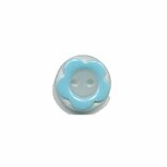 Bloemknoop met opstaande rand licht blauw 11 mm (ca. 100 stuks) Bloemknoop met opstaande rand licht blauw 11 mm (ca. 100 stuks)