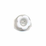 Bloemknoop met opstaande rand wit 11 mm (ca. 100 stuks) Bloemknoop met opstaande rand wit 11 mm (ca. 100 stuks)