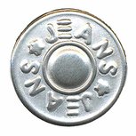 Jeans knoop zilver 16 mm (ca. 25 stuks) Jeans knoop zilver 16 mm (ca. 25 stuks)