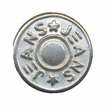 Jeans knoop zilver 14 mm (ca. 25 stuks) Jeans knoop zilver 14 mm (ca. 25 stuks)