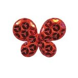 Applicatie vlinder met pailletten rood 35 x 25 mm (10 stuks) Applicatie vlinder met pailletten rood 35 x 25 mm (10 stuks)