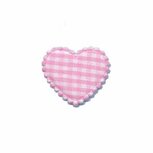 Applicatie ruitjes hart roze klein 25 x 20 mm (ca. 25 stuks) Applicatie ruitjes hart roze klein 25 x 20 mm (ca. 25 stuks)