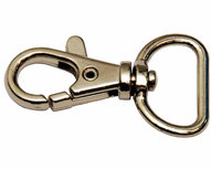 Musketonhaak / sleutelhanger zilverkleurig 20 mm (10 stuks) Musketonhaak / sleutelhanger zilverkleurig 20 mm (10 stuks)