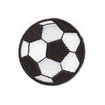 Opstrijkbare applicatie voetbal klein (5 stuks) Opstrijkbare applicatie voetbal klein (5 stuks)