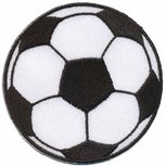Opstrijkbare applicatie voetbal groot (5 stuks) Opstrijkbare applicatie voetbal groot (5 stuks)