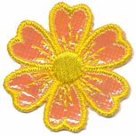 Applicatie glim bloem geel 40 mm (10 stuks) Applicatie glim bloem geel 40 mm (10 stuks)