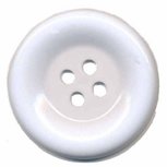 Grote knoop wit 50 mm (10 stuks) Grote knoop wit 50 mm (10 stuks)