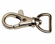 Musketonhaak / sleutelhanger zilverkleurig 15 mm (10 stuks) Musketonhaak / sleutelhanger zilverkleurig 15 mm (10 stuks)