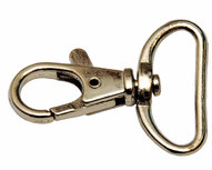 Musketonhaak / sleutelhanger zilverkleurig 25 mm (10 stuks) Musketonhaak / sleutelhanger zilverkleurig 25 mm (10 stuks)