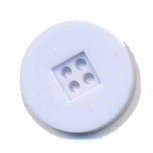 Knoop retro wit 25 mm (ca. 25 stuks) Knoop retro wit 25 mm (ca. 25 stuks)