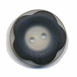 Bloemknoop met opstaande rand zwart 25 mm (ca. 25 stuks) Bloemknoop met opstaande rand zwart 25 mm (ca. 25 stuks)