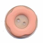 Bloemknoop met opstaande rand zalm 25 mm (ca. 25 stuks) Bloemknoop met opstaande rand zalm 25 mm (ca. 25 stuks)